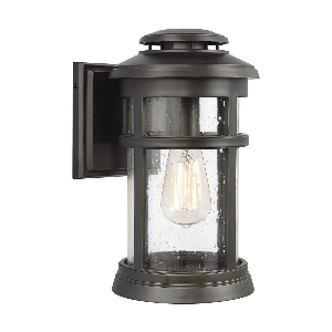 Newport 1 Light Medium Wall Lantern - Antique Bronze 1