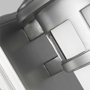 Newport 1 Light Small Wall Lantern - Painted Brushed Steel 3