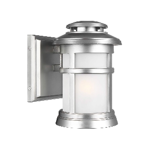 Newport 1 Light Small Wall Lantern - Painted Brushed Steel 1