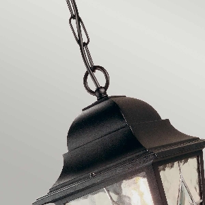 Norfolk 1 Light Chain Lantern - Black 2