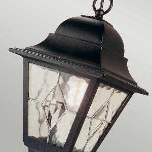 Norfolk 1 Light Chain Lantern - Black 3