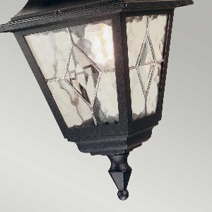Norfolk 1 Light Chain Lantern - Black 4