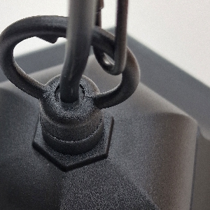 Parish 1 Light Chain Lantern - Black 4