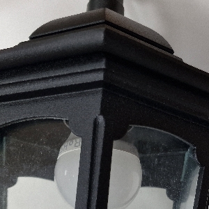 Parish Mini 1 Light Chain Lantern - Black 5