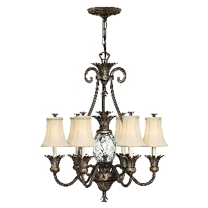 Plantation 7 Licht Kronleuchter - Perle Bronze