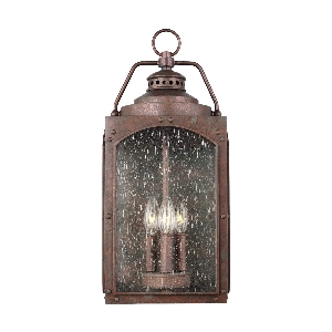 Randhurst 3 Light Large Wall Lantern - Copper Oxide 6