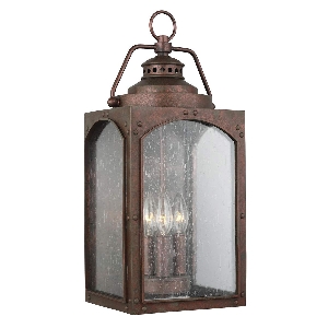Randhurst 3 Light Large Wall Lantern - Copper Oxide 1