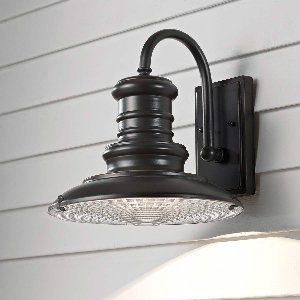 Redding Station 1 Light Medium Wall Lantern - Restoration Bronze 2