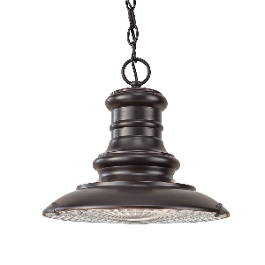 Redding Station 1 Light Medium Kettenlaterne - Restoration Bronze