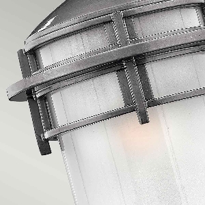 Reef Small 1 Light Lantern - Hematite 3