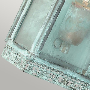 Regents Park 1 light wall lantern - Verdigris - Verdigris 4