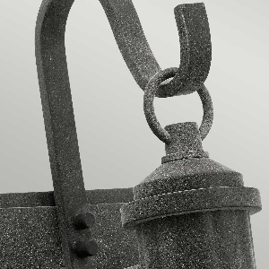 Riverwood Medium Wall Lantern - Weathered Zinc 2