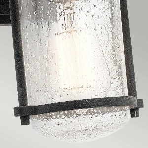 Riverwood Medium Wall Lantern - Weathered Zinc 4