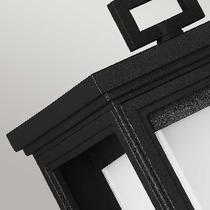 Roscoe 1-light large wall lantern - Textured Black 2