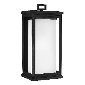 Roscoe 1-light large wall lantern - Textured Black 1