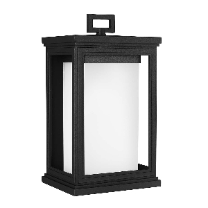 Roscoe 1 Light Medium Wall Lantern - Textured Black 1