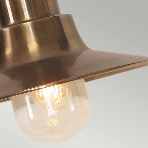 Sheldon 1 string light lantern - Antique brass 2