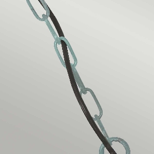 Sheldon 1 Light Chain Lantern - Verdigris 3
