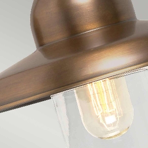 Somerton 1 Light Wall Lantern - Aged Brass 2
