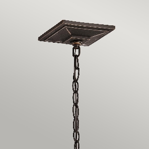 South Hope 1 Light Small Chain Lantern - Rubbed Bronze 3