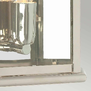 St Martins 1 Light Wall Lantern - Polished Nickel 3
