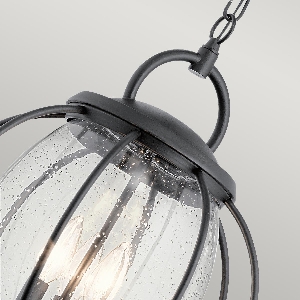 Vandalia 3 Light Large Chain Laterne - Schwarz strukturiert 4