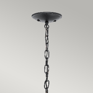 Vandalia 1 Light Medium Chain Lantern - Textured Black 4