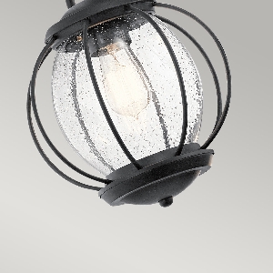 Vandalia 1 Light Medium Chain Lantern - Textured Black 3