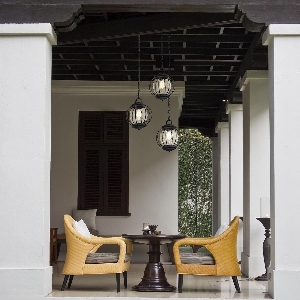 Vandalia 1 Light Medium Chain Lantern - Textured Black 2
