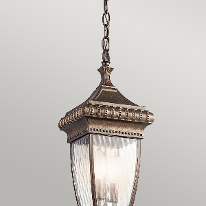 Venetian Rain 2 String Light Lantern - Brushed Bronze 2