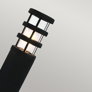 Hornbaek 1 Light Torch Wall Lantern - 304 SS/Black 2