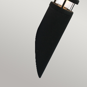 Hornbaek 1 Light Torch Wall Lantern - 304 SS/Black 3