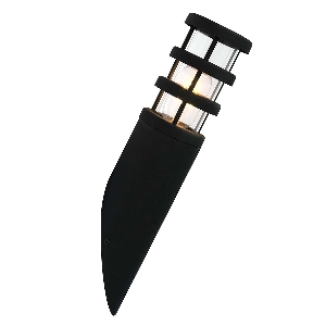 Hornbaek 1 Light Torch Wall Lantern - 304 SS/Black 1