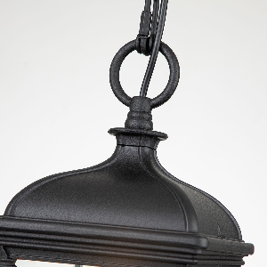 Bayview 1 Light Medium Chain Lantern - Black 5