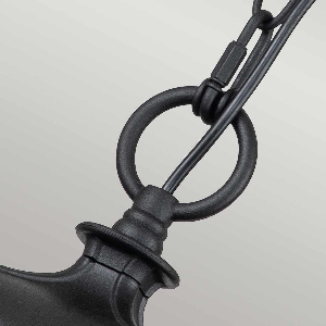 Bayview 1 Light Medium Chain Lantern - Black 3