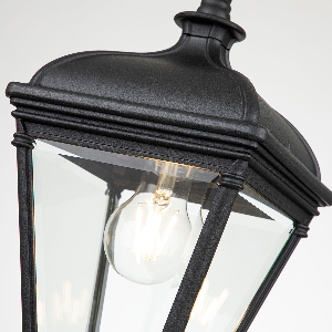 Bayview 1 Light Medium Chain Lantern - Black 6