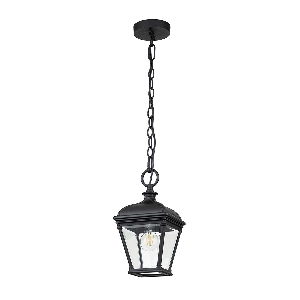 Bayview 1 Light Medium Chain Lantern - Black 8