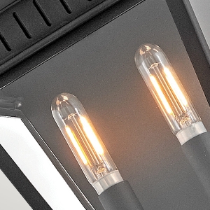 Chapel Hill outdoor half-wall lantern 9