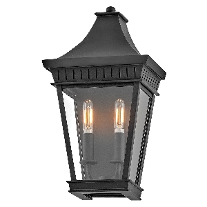 Chapel Hill outdoor half-wall lantern 1