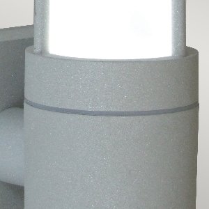 Beta wall lantern - matt silver 2