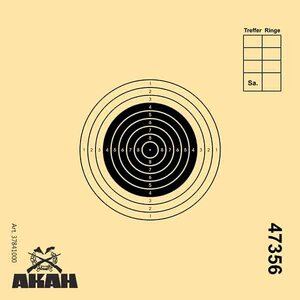 AKAH Luftgewehr UIT-Scheibe 10x10cm