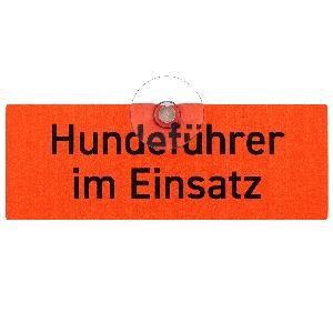 Schild mit Saugnapf