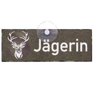 Schild mit Saugnapf