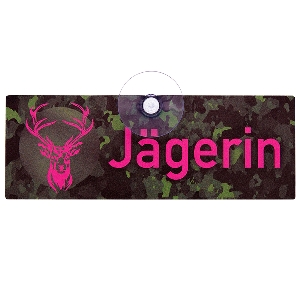 Schild mit Saugnapf