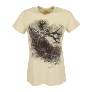 ALMTRACHT T-shirt femme cerf, beige