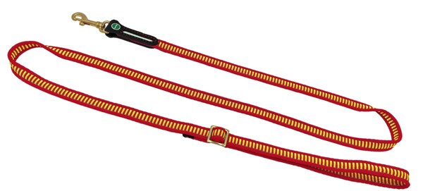 Niggeloh Führleine Soft Lichtblick 20 mm breit Rot/Gelb